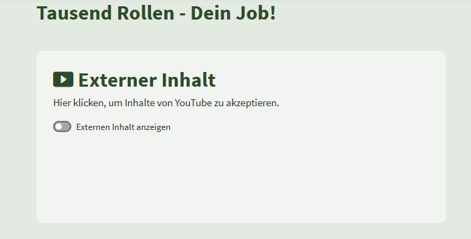 geschlossenes YouTube-Video